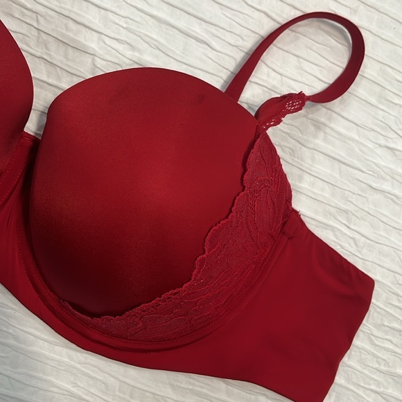 Torrid Curve bra red padded push-up women’s 44B adjustable straps - Picture 7 of 15